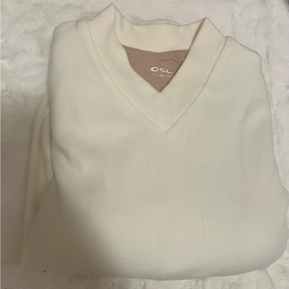 OGL MaxWarm Bottom Banded V Neck long sleeve Top size L Large - Picture 2 of 10